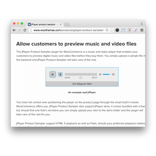 WooCommerce jPlayer Product Sampler 3.3.47