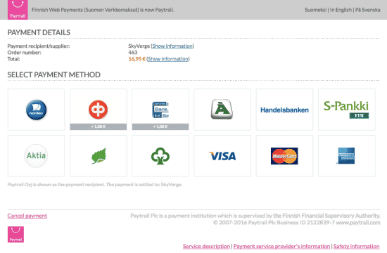 WooCommerce Paytrail 2.8.0