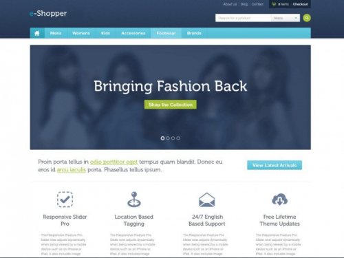 CyberChimps e-Shopper Pro WordPress Theme 2.5