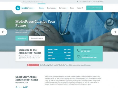 MedicPress WordPress Theme 1.9.0