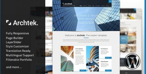 Archtek – Responsive Modern WordPress Theme