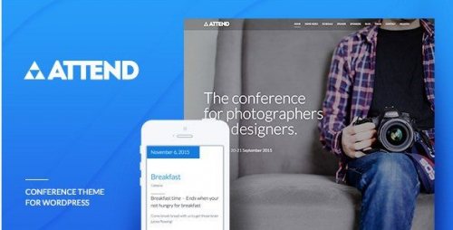 Conference & Event WordPress Theme – Attend 1.0.4