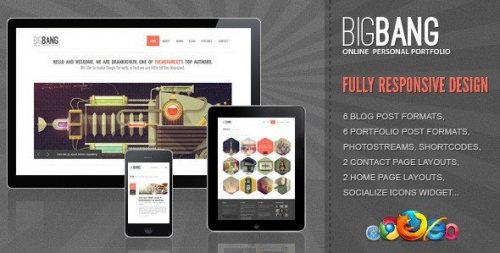 Bigbang – Responsive WordPress Template 2.3