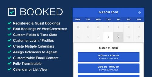 Booked Appointment Booking for WordPress 2.4.2