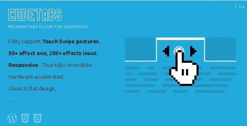 CodeTabs WordPress Responsive Swipe Tabs 3.0.3