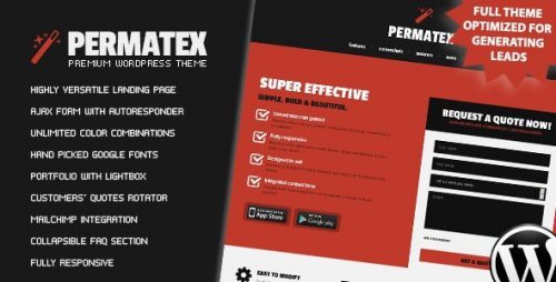 Permatex – Leads Generating Landing Page
