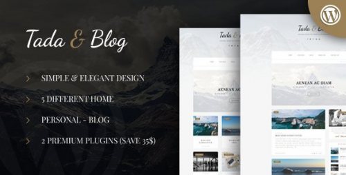 Tada Blog Personal Blog WordPress Template 1.2