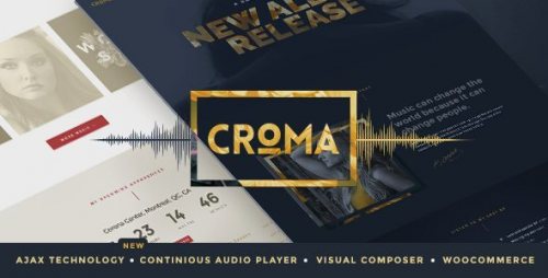 Croma Responsive Music WordPress Theme with Ajax 3.4.1