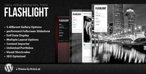 Flashlight – fullscreen background portfolio theme 4.3