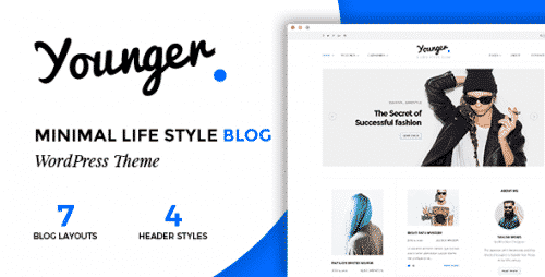Younger Blogger Personal Blog WordPress Theme