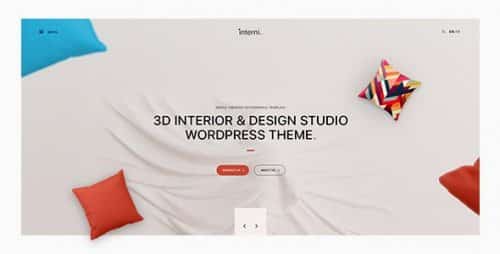 Interni 3D Interior Design Studio WordPress Theme