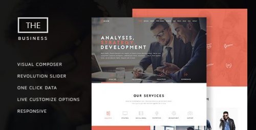 The Business Powerful One Page Biz WP Theme 1.6.1