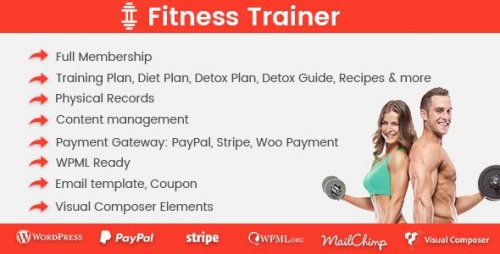 Fitness Trainer-Training Membership Plugin 1.6.5