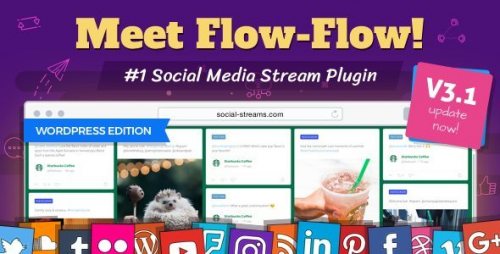 Flow-Flow WordPress Social Stream Plugin 4.9.1