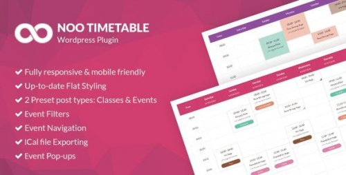 Noo Timetable – Responsive Calendar & Auto Sync WordPress Plugin 2.0.53
