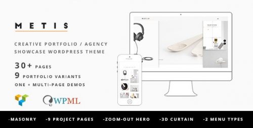 Metis Portfolio Agency WordPress Theme 1.3.1