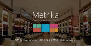 Metrika Responsive OnePage WordPress Theme 2.3.7