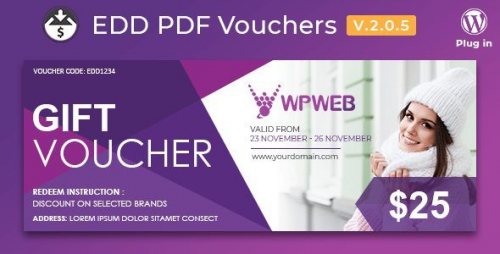 Easy Digital Downloads-PDF Vouchers 2.2.0