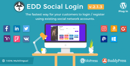 Easy Digital Downloads – Social Login 2.5.1