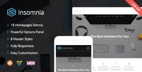 Insomnia Beautiful and Modern Creative WordPress 1.1.5