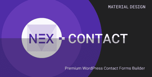 NEX-Contact WordPress Contact Form Builder 1.0