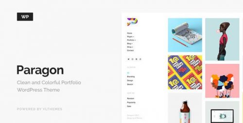 Paragon Colorful Portfolio WordPress Theme