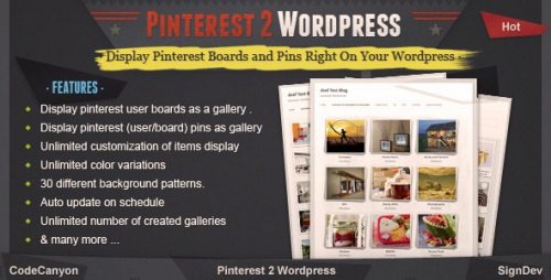 Pinterest to WordPress 1.1.0