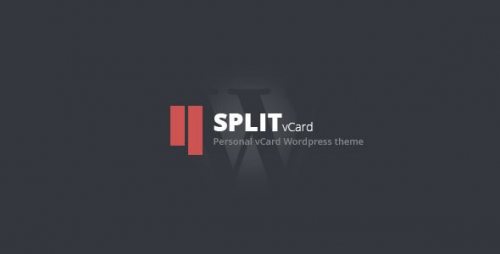 Split WordPress CV, Vcard Template