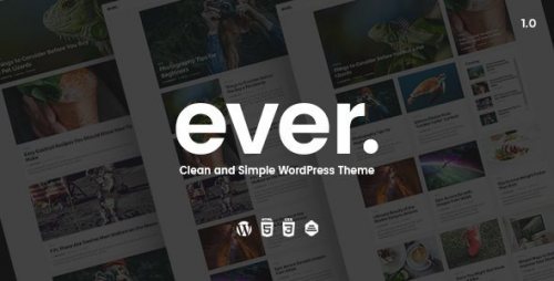 Ever Clean and Simple WordPress Theme 1.2.3