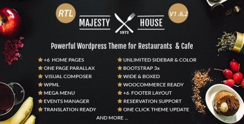 Majesty – Restaurant WooCommerce WordPress Theme 1.6.6