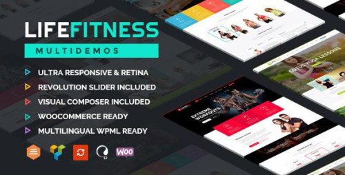 Life Fitness Gym Sport WordPress Theme 2.4