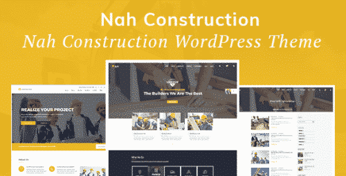 Nah Construction Building Business WordPress Theme 1.1.6
