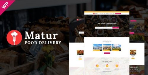 Matur Food Delivery Ordering WordPress Theme 1
