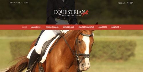 Equestrian Horses and Stables WordPress Theme 4.4.2