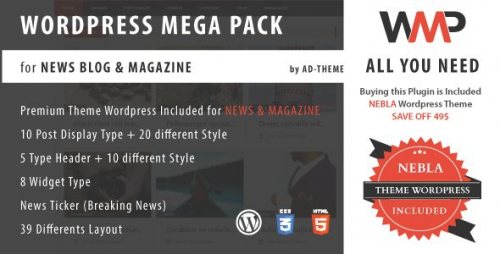 WP Mega Pack for News Blog and Magazine