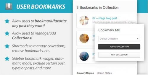 WordPress User Bookmarks Standalone version 3.4