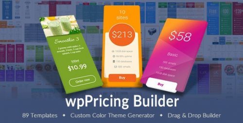 WP Pricing Table Builder Responsive Pricing Plans Plugin for WordPress 1.6.0