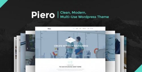 PIERO Clean, Modern, Multi-Use WordPress Theme 2.1.1