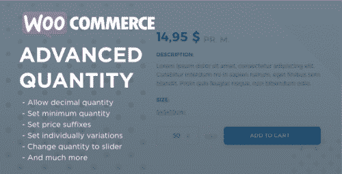 WooCommerce Advanced Quantity 3.0.5