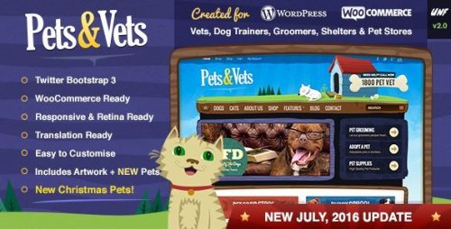 Pets & Vets – WordPress And WooCommerce 2.2