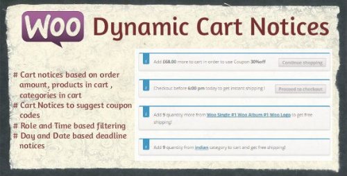 Woocommerce Dynamic Cart Notices 1.1.2