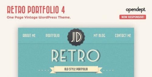 Retro Portfolio – One Page Vintage WordPress Theme 4.9.2
