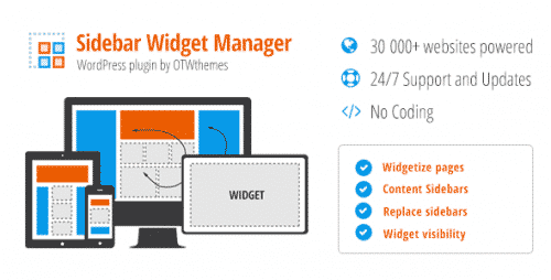 Sidebar And Widget Manager for WordPress 4.6