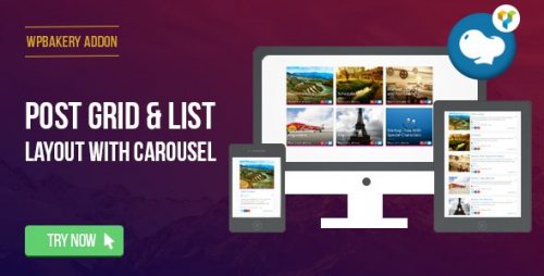 WPBakery Page Builder – Post Grid/List Layout With Carousel 1.5