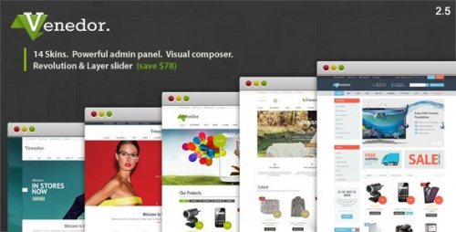 Venedor WordPress + WooCommerce Theme 2.6.2