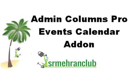 Admin Columns Pro Events Calendar Addon 1.7.1