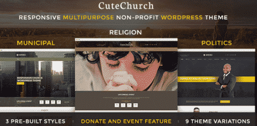 Church, Political, Municipal — CuteChurch WP Theme 2.0.1