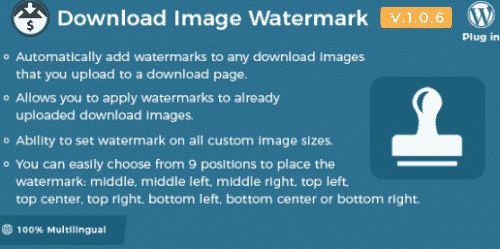 Easy Digital Downloads – Download Image Watermark 1.1.0