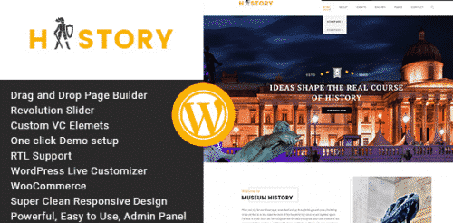 History – Museum & Exhibition WordPress Theme 1.2.2