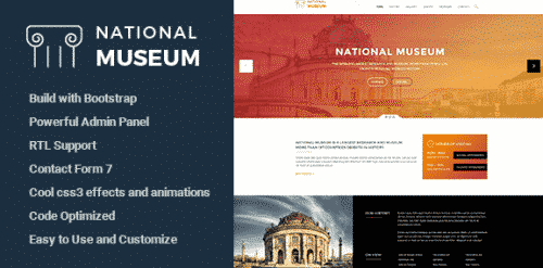 Museum – Responsive WordPress Theme 2.0.2